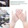 Disposable Gloves, Squish Clear Vinyl Gloves Latex Free Powder-Free Glove PVC Cleaning Health Gloves for Kitchen Cooking Cleaning Safety Food Handling, 100PCS/Box, Disposable Gloves, Squish Clear Vinyl Gloves Latex Free Powder-Free Glove PVC Cleaning Health Gloves for Kitchen Cooking Cleaning Safety Food Handling, 100PCS/Box,