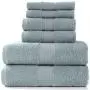 Pinzon 6 Piece Blended Egyptian Cotton Bath Towel Set - Natural Grey Pinzon 6 Piece Blended Egyptian Cotton Bath Towel Set - Natural Grey