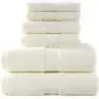 Pinzon 6 Piece Blended Egyptian Cotton Bath Towel Set - Off White Pinzon 6 Piece Blended Egyptian Cotton Bath Towel Set - Off White