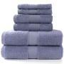 Pinzon 6 Piece Blended Egyptian Cotton Bath Towel Set - Purple