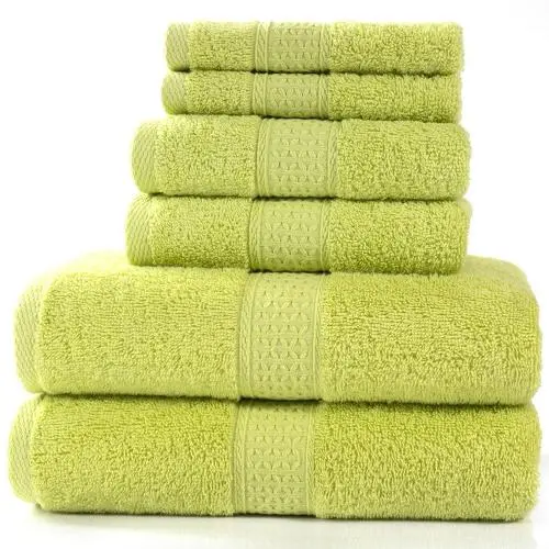Pinzon 6 Piece Blended Egyptian Cotton Bath Towel Set - Yellow Pinzon 6 Piece Blended Egyptian Cotton Bath Towel Set - Yellow