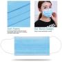 Fast Delivery CE FDA Disposable Surgical Mask Dust Breathable Earloop Antiviral Face Mask, Medical Sanitary Surgical Mask Thick 3-Layer Masks, 100 pcs