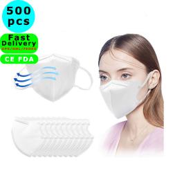 N95 500Pcs 4-Layers Mouth Mask Dust Mask Anti Pollution Military Grade Washable Cotton Masks KN95 Masks Anti PM2.5 Activated Carbon Filter Protective Filter Breathable Mask for Germ Protection