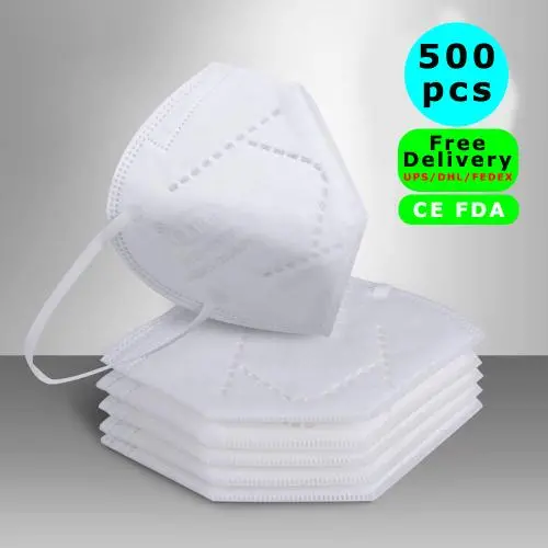 500 PCS CE FDA Fast Delivery by DHL FEDEX UPS N95 4-Layer Safety Masks , Respirator for Virus Protection and Personal Health