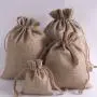 Natural Burlap Bags with Drawstring, Reusable Linen Pouches, Perfect for Jewelry Pouch, Wedding Birthday Parties Favor, Gift/Candy Bags