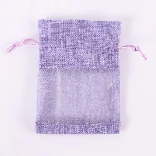 Natural Burlap Bags with Drawstring, Reusable Linen Pouches, Perfect for Jewelry Pouch, Wedding Birthday Parties Favor, Gift/Candy Bags, See Through Window ,Purple Natural Burlap Bags with Drawstring, Reusable Linen Pouches, Perfect for Jewelry Pouch, Wedding Birthday Parties Favor, Gift/Candy Bags, See Through Window ,Purple