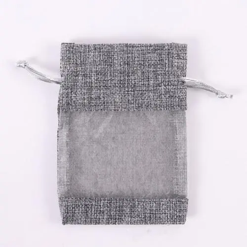 Natural Burlap Bags with Drawstring, Reusable Linen Pouches, Perfect for Jewelry Pouch, Wedding Birthday Parties Favor, Gift/Candy Bags, See Through Window ,Grey Natural Burlap Bags with Drawstring, Reusable Linen Pouches, Perfect for Jewelry Pouch, Wedding Birthday Parties Favor, Gift/Candy Bags, See Through Window ,Grey