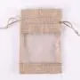 Natural Burlap Bags with Drawstring, Reusable Linen Pouches, Perfect for Jewelry Pouch, Wedding Birthday Parties Favor, Gift/Candy Bags, See Through Window ,natural linen Natural Burlap Bags with Drawstring, Reusable Linen Pouches, Perfect for Jewelry Pouch, Wedding Birthday Parties Favor, Gift/Candy Bags, See Through Window ,natural linen