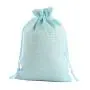 Natural Burlap Bags with Drawstring, Reusable Linen Pouches, Perfect for Jewelry Pouch, Wedding Birthday Parties Favor, Gift/Candy Bags, Light Blue