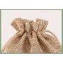 Natural Burlap Bags with Drawstring, Reusable Linen Pouches, Perfect for Jewelry Pouch, Wedding Birthday Parties Favor, Gift/Candy Bags, Deep Linen Color