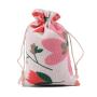 Natural Color Picture Burlap Bags with Drawstring, Reusable Linen Pouches, Perfect for Jewelry Pouch, Wedding Birthday Parties Favor, Gift/Candy Bags ,Red Flower Natural Color Picture Burlap Bags with Drawstring, Reusable Linen Pouches, Perfect for Jewelry Pouch, Wedding Birthday Parties Favor, Gift/Candy Bags ,Red Flower