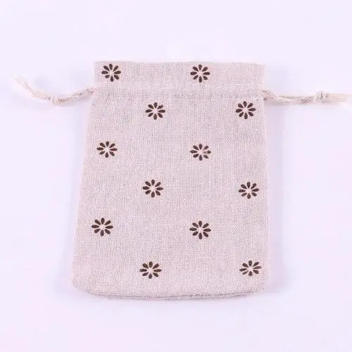 Natural Color Picture Burlap Bags with Drawstring, Reusable Linen Pouches, Perfect for Jewelry Pouch, Wedding Birthday Parties Favor, Gift/Candy Bags ,Grey Daisy Natural Color Picture Burlap Bags with Drawstring, Reusable Linen Pouches, Perfect for Jewelry Pouch, Wedding Birthday Parties Favor, Gift/Candy Bags ,Grey Daisy