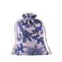 Natural Color Picture Burlap Bags with Drawstring, Reusable Linen Pouches, Perfect for Jewelry Pouch, Wedding Birthday Parties Favor, Gift/Candy Bags ,Big Flower