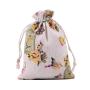 Natural Color Picture Burlap Bags with Drawstring, Reusable Linen Pouches, Perfect for Jewelry Pouch, Wedding Birthday Parties Favor, Gift/Candy Bags ,Bird House