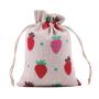 Natural Color Picture Burlap Bags with Drawstring, Reusable Linen Pouches, Perfect for Jewelry Pouch, Wedding Birthday Parties Favor, Gift/Candy Bags ,Strawberry