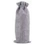 Wine Bags, Champagne Bottle Bags Covers Natural Jute Wine Bottles Gift Bags Sacks with Drawstring for Wedding Party Favors Christmas Wine Tasting Party Supplies , Grey Color