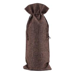 Wine Bags, Champagne Bottle Bags Covers Natural Jute Wine Bottles Gift Bags Sacks with Drawstring for Wedding Party Favors Christmas Wine Tasting Party Supplies ,Coffee