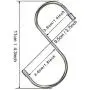 WOVTE 20 Pack Heavy-Duty Stainless Steel S Shaped Hooks Kitchen S Type Hooks Hangers for Pans Pots Utensils Clothes Bags Towels Plants WOVTE 20 Pack Heavy-Duty Stainless Steel S Shaped Hooks Kitchen S Type Hooks Hangers for Pans Pots Utensils Clothes Bags Towels Plants