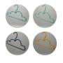 Speed Hanger Custom white black ultra thin Cloud plastic Kids clothes trouser hangers for display, 6pcs fod one set