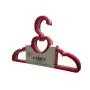 Speed Hanger Custom white black ultra thin Lover Heart plastic Kids clothes trouser hangers for display, 6pcs fod one set Speed Hanger Custom white black ultra thin Lover Heart plastic Kids clothes trouser hangers for display, 6pcs fod one set