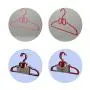 Speed Hanger Custom white black ultra thin Butterfly plastic Kids clothes trouser hangers for display, 6pcs for one set