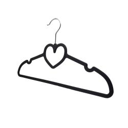 Speed hanger Lover Heart Patent shape ABS non slip plastic rubber coat hangers 