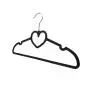 Speed hanger Lover Heart Patent shape ABS non slip plastic rubber coat hangers Speed hanger Lover Heart Patent shape ABS non slip plastic rubber coat hangers