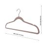 Speed hanger Pink Patent shape ABS non slip plastic rubber coat hangers