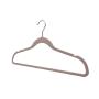 Speed hanger Pink Patent shape ABS non slip plastic rubber coat hangers