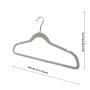 Speed hanger Off-white Patent shape ABS non slip plastic rubber coat hangers