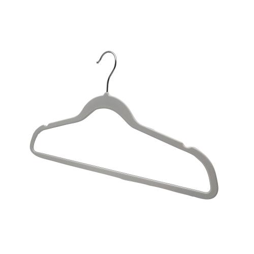 Speed hanger Off-white Patent shape ABS non slip plastic rubber coat hangers