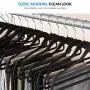 Speed hanger Black Patent shape ABS non slip plastic rubber coat hangers Speed hanger Black Patent shape ABS non slip plastic rubber coat hangers