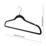 Speed hanger Black Patent shape ABS non slip plastic rubber coat hangers