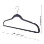 Speed hanger Deep Blue Patent shape ABS non slip plastic rubber coat hangers