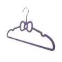 Speed hanger Cyan Butterfly Patent shape ABS non slip plastic rubber coat hangers Speed hanger Cyan Butterfly Patent shape ABS non slip plastic rubber coat hangers