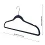 Speed hanger Deep Blue Patent shape ABS non slip plastic rubber coat hangers