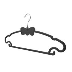 Speed hanger Grey New Design Butterfly Patent shape ABS non slip plastic rubber coat hangers