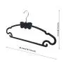 Speed hanger Black New Design Butterfly Patent shape ABS non slip plastic rubber coat hangers Speed hanger Black New Design Butterfly Patent shape ABS non slip plastic rubber coat hangers