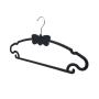 Speed hanger Black New Design Butterfly Patent shape ABS non slip plastic rubber coat hangers