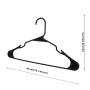 Black Plastic Hangers, Plastic Clothes Hangers Ideal for Everyday Use, Clothing Hangers