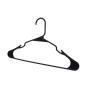 Black Plastic Hangers, Plastic Clothes Hangers Ideal for Everyday Use, Clothing Hangers