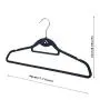 Speed Hanger ABS Multi-purpose non-slip removable hangers black rubber coat  for drying clothes 