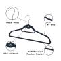 Speed Hanger ABS Multi-purpose non-slip removable hangers black rubber coat  for drying clothes 