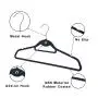 Speed Hanger ABS Multi-purpose non-slip removable hangers black rubber coat  for drying clothes 