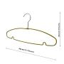 Speed Hanger Yellow PVC coated metal wire clothes hanger 