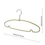 Speed Hanger Yellow PVC coated metal wire clothes hanger Speed Hanger Yellow PVC coated metal wire clothes hanger