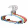 Speed Hanger Black PVC coated metal wire clothes hanger Speed Hanger Black PVC coated metal wire clothes hanger