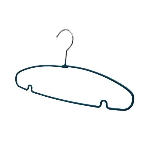 Speed Hanger Deep Blue PVC coated metal wire clothes hanger Speed Hanger Deep Blue PVC coated metal wire clothes hanger
