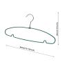 Speed Hanger Blue PVC coated metal wire clothes hanger