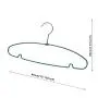 Speed Hanger Blue PVC coated metal wire clothes hanger Speed Hanger Blue PVC coated metal wire clothes hanger